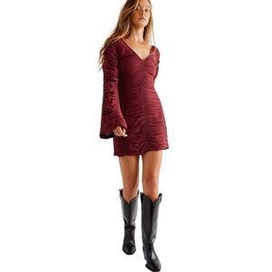 NWT Free People Western Romance Mini Dress
